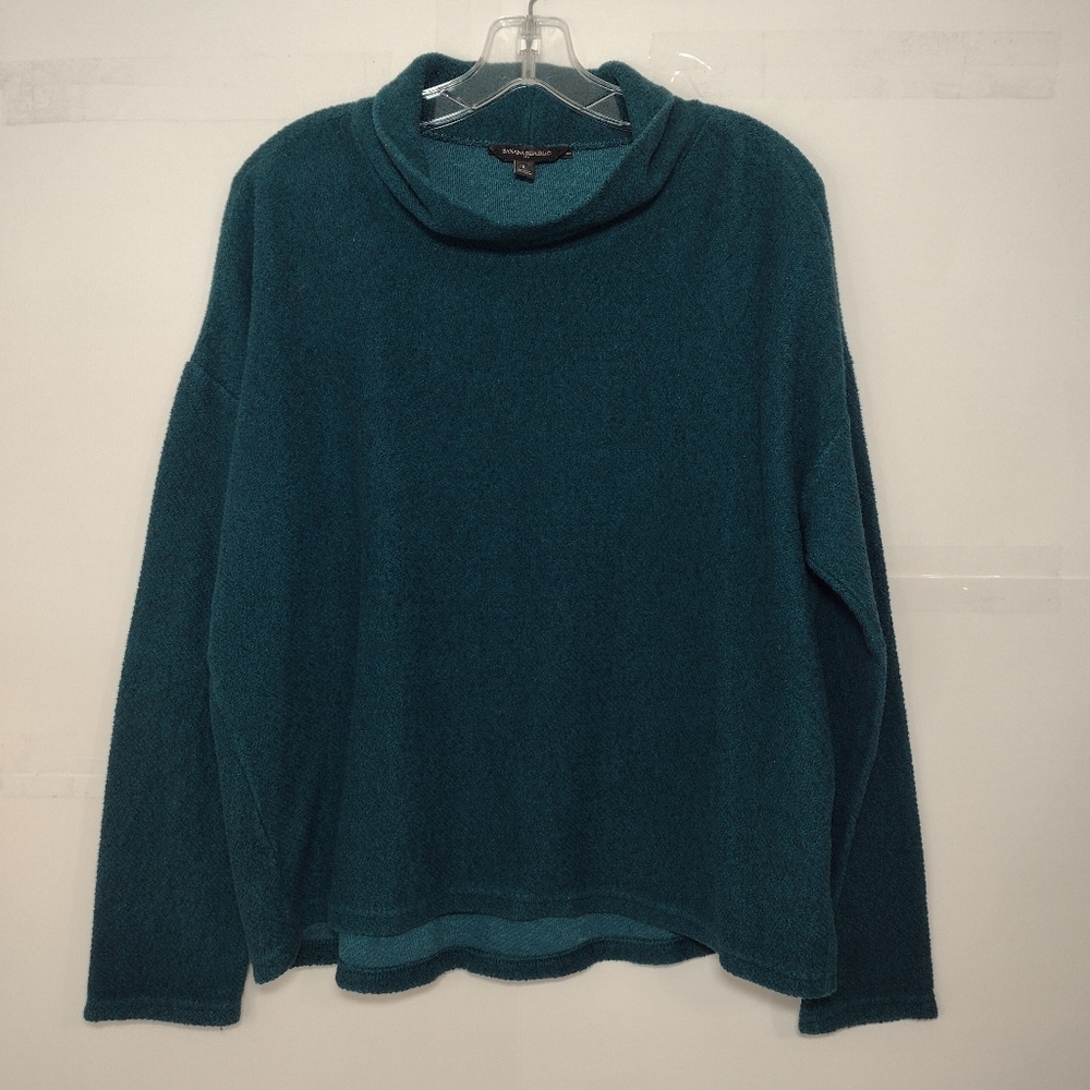 Banana Republic Dark Green Cowl Neck Sweater Size (L)